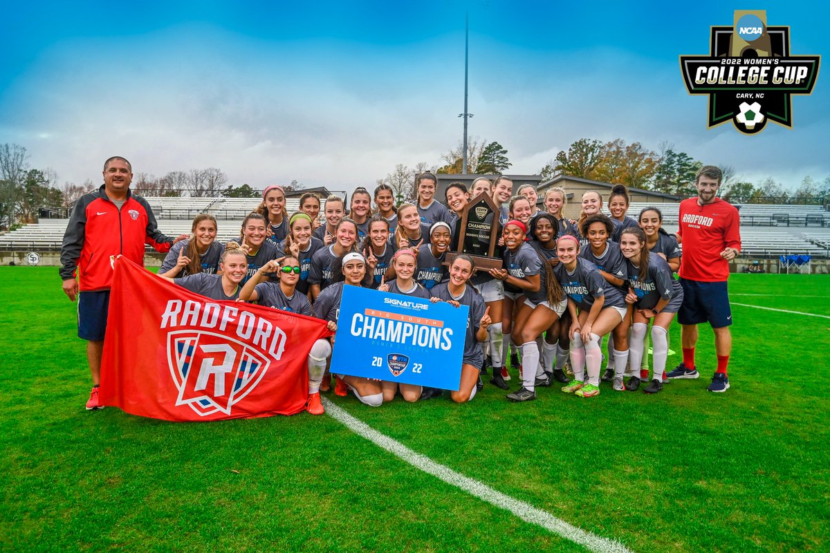 The #BigSouthWSOC⚽️ Champions are 𝑰𝑵‼️

<a href="/RadfordWSOC/">Radford Women's Soccer</a> will head to Durham, N.C. to take on second-seeded &amp; nationally eighth-ranked Duke in the first round of the NCAA Tournament! 

#BigSouthMade x #RiseAndDefend 🛡️