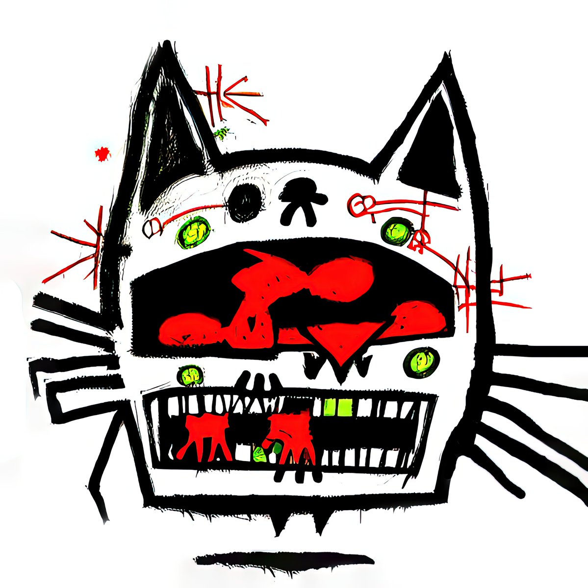 OH NO! not another PFP collection ...

<a href="/foundation/">Foundation 🌐</a>

NFT digital art (square format) experiments in style made with AI (Augmented Imagination)... a little bit of abstract, figurative, outsider art brut, et al ... 

"zombie katz #01"