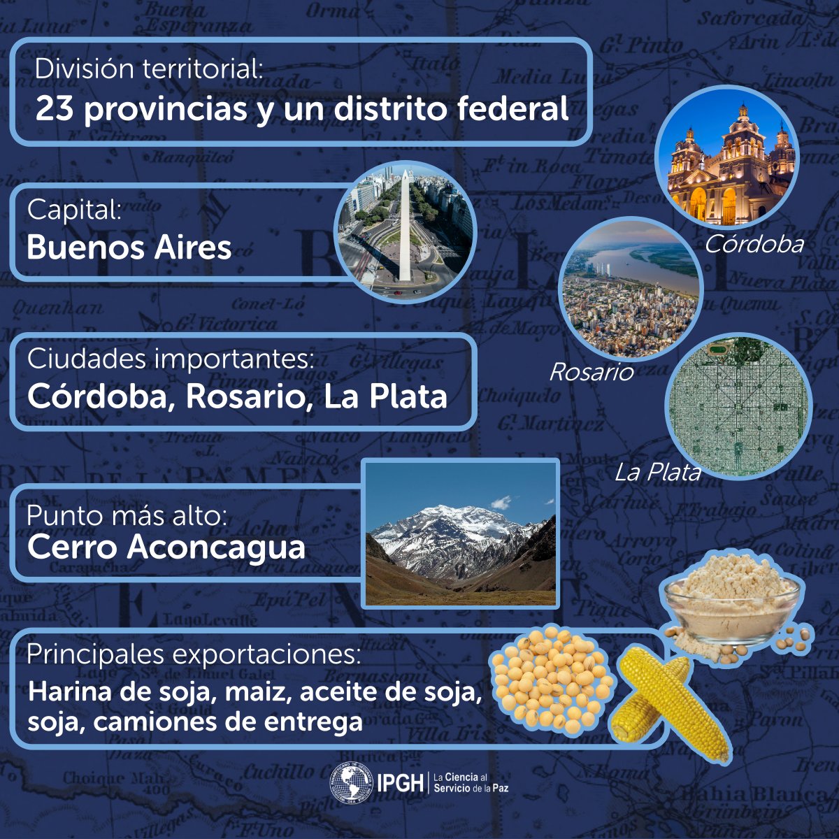 IPGH_PAIGH's tweet photo. Esta semana está dedicada a #Argentina. 🇦🇷

¿Sabías qué el nombre oficial de esta nación es República Argentina? 💬

¿Qué otros datos conoces de esta nación, Estado Miembro del #IPGH.

#LaCienciaAlServicioDeLaPaz
#ArgentinaIPGH 🇦🇷 https://t.co/bEHtmOdHvJ