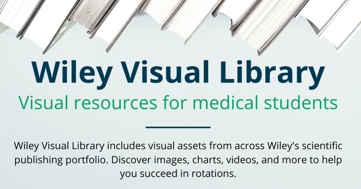 Wiley Visual Library offers an easy way to search visual content from more than 1,300 Wiley journals across a variety of subjects in healthcare, life sciences, and the humanities. This comprehensive library contains over 2 million visual asset! Learn more: bit.ly/3UE6KDh