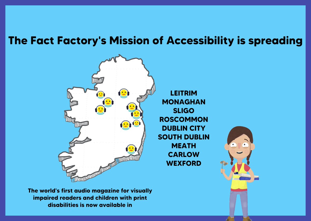 The Mission for #accessibility is spreading <a href="/LibrariesIre/">Libraries Ireland</a> We are so proud to partner with <a href="/LibraryLeitrim/">Leitrim Library</a> <a href="/RosLibrary/">Roscommon Libraries</a> <a href="/MonaghanCounty/">Monaghan County Library</a> <a href="/MeathLibrary/">Meath County Library</a> <a href="/dubcilib/">Dublin City Libraries</a> <a href="/wexlibraries/">Wexford Libraries</a> <a href="/CarlowLibraries/">Carlow County Council Public Library Service</a> Children with #dyselxia #visualimpairment can now enjoy a read tailored to their needs 🎧📖