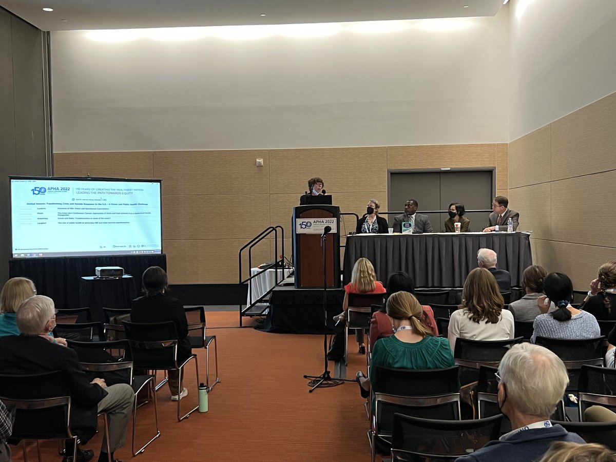 Mental Health Section #APHA2022 Transforming Crisis and Suicide Response in the U.S. Session (206B) is happening now-join us for a vibrant conversation about the new national 988 number for mental health crises - Thanks to MaryJane, Kim Townsend and Bruce Crowe and many others!