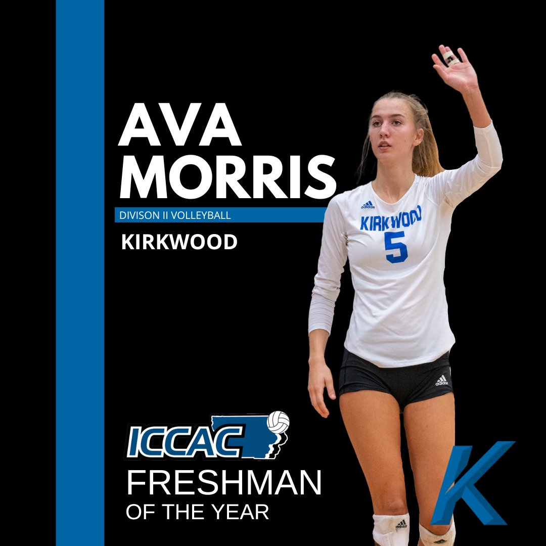 ICCACSports's tweet photo. DII VB 🏐
SPECIAL AWARDS🏅
 
Player - Katilyn Steffes, Iowa Central
Freshman - Ava Morris, Kirkwood
Coach - Sara Horn, Iowa Central

#NJCAAVolleyball 🏐 https://t.co/LLwLVh0QaZ