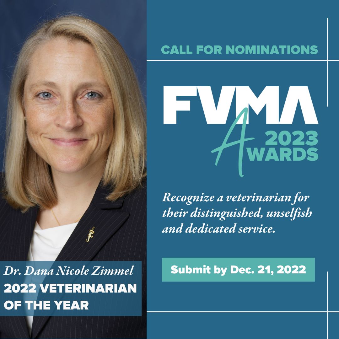 Tweet by Florida Veterinary Medical Association