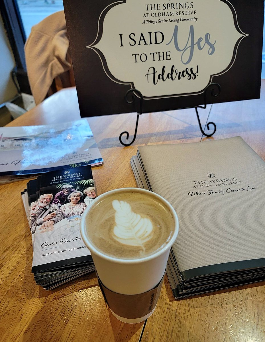 OldhamReserveSL's tweet photo. We are so grateful for this little community! Thank you to everyone that came to our Community Sneak Peek!  #servantheart #seniorliving #lagrangecoffeeroasters #openingsoon https://t.co/kCr6nvJNUf