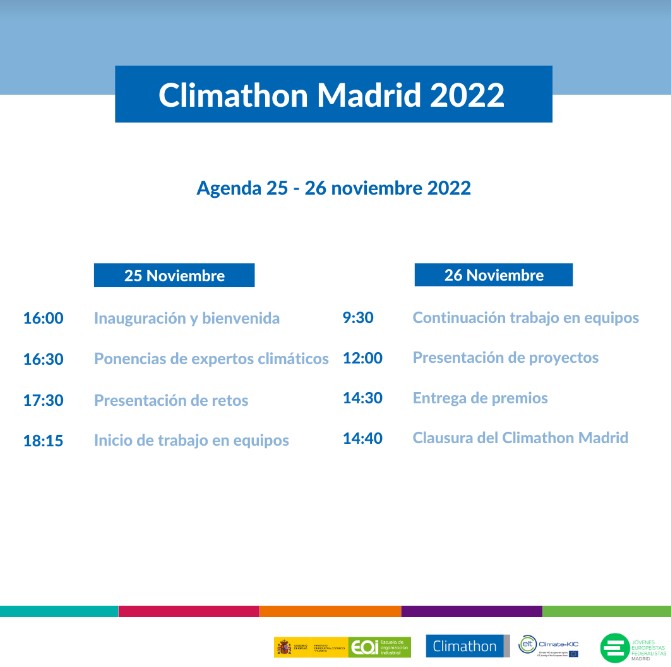 jefmadrid's tweet photo. Vuelve #Climathon Madrid. Un espacio de encuentro, que organizamos junto a @eoi, donde proponer e intercambiar #soluciones innovadoras a los retos climáticos del #futuro ¡Nos jugamos mucho! 🌍

https://t.co/qpcGoT31YX https://t.co/YCAAYItFRb