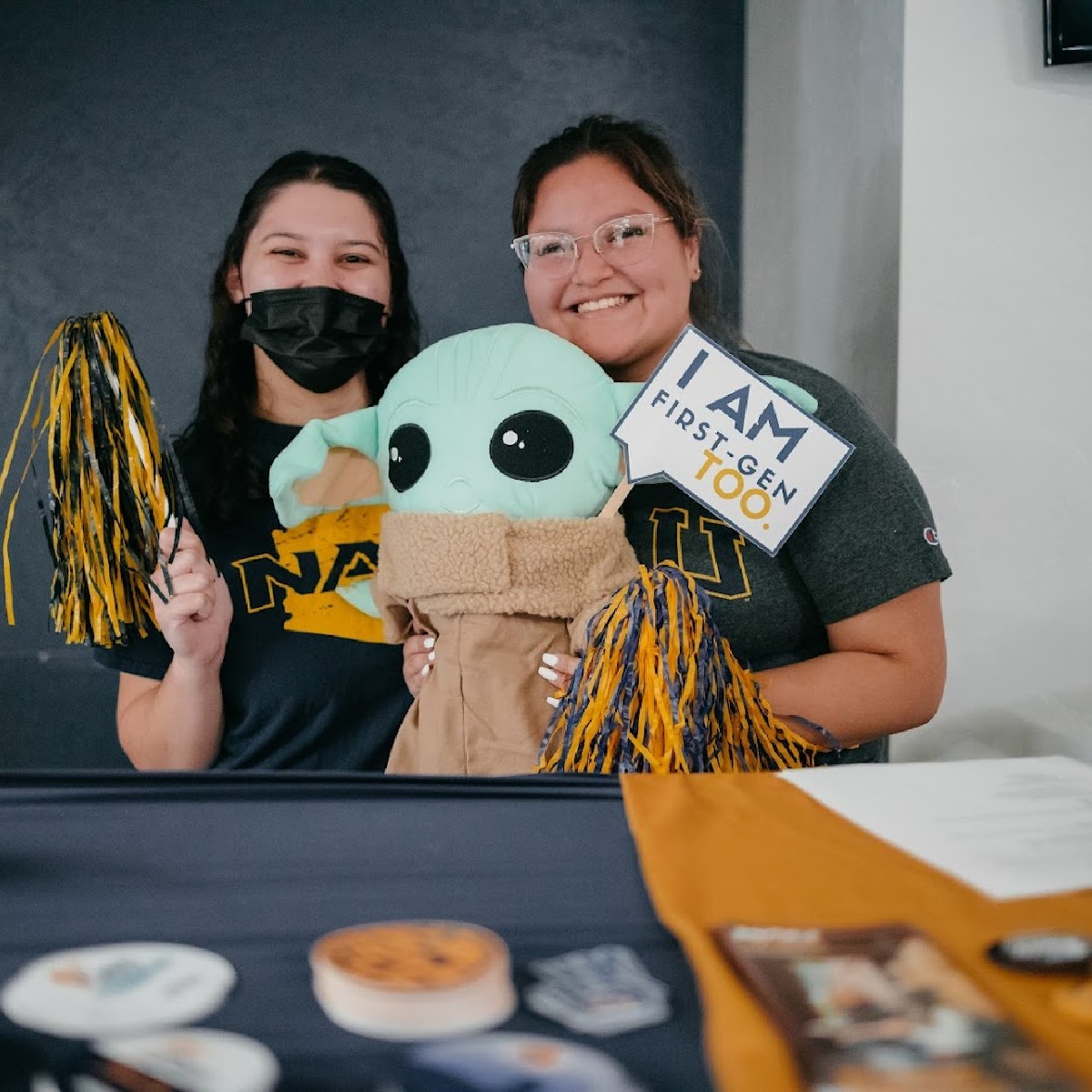 NAU's tweet image. Forging new paths. #DYK almost 46% of NAU students on our Flagstaff campus identify as #firstgen. #FirstGenCelebrationWeek