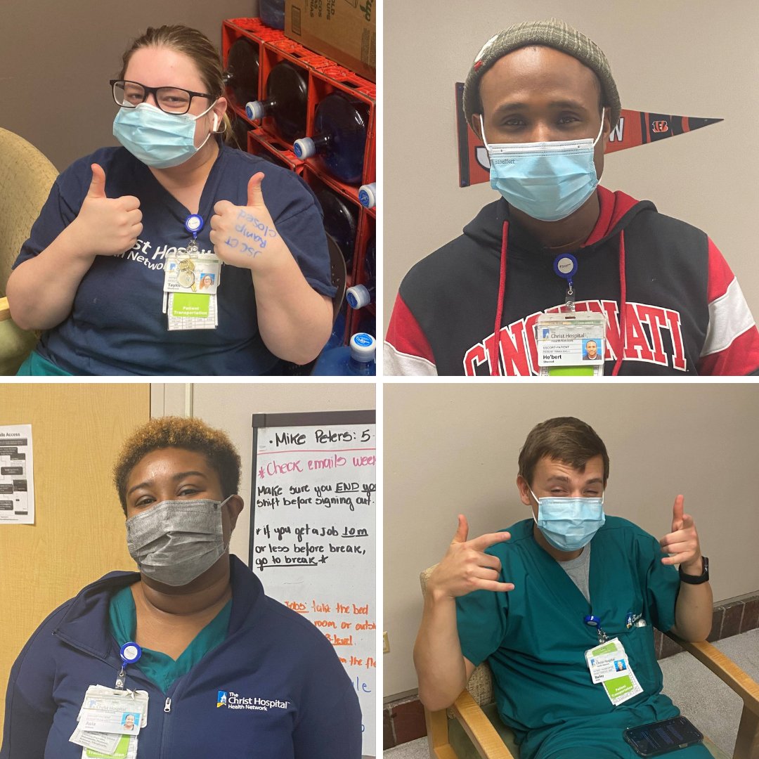 ChristHospital's tweet photo. We “wheelie” appreciate you, Patient Transport Team! This #PatientTransportWeek, and every week of the year, we want to extend a big THANK YOU for going the extra mile (literally) to ensure that our patients arrive at the right place, at the right time. https://t.co/5qwcFUKUbJ