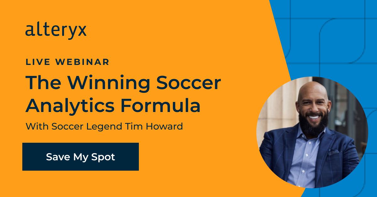 alteryx's tweet photo. When you think of soccer, do machine learning and analytics come to mind? They should! Learn how pros make their uncanny predictions.

Sign up: https://t.co/rnCk9B25mT

#MachineLearning #analytics https://t.co/SUYbrwm4ma
