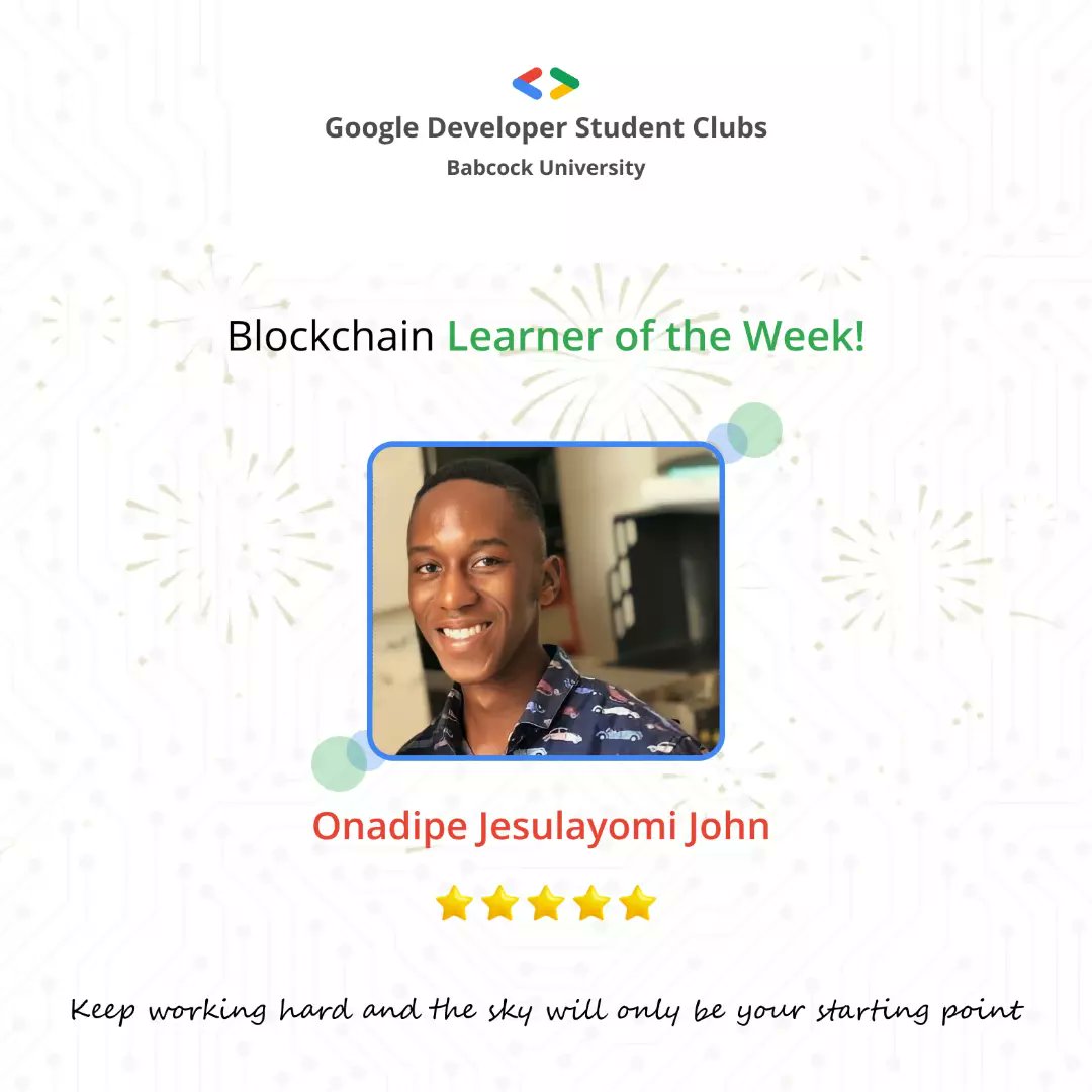 GDGBabcock's tweet photo. The 30 days learning challenge has been an amazing journey so far.. thank you guys for participating, we appreciate you all ππ
#GDSCBabcock
#googlestudentdeveloperclub #30dolc #SSAGDSC30DaysChallenge https://t.co/NuoM0mDUyC