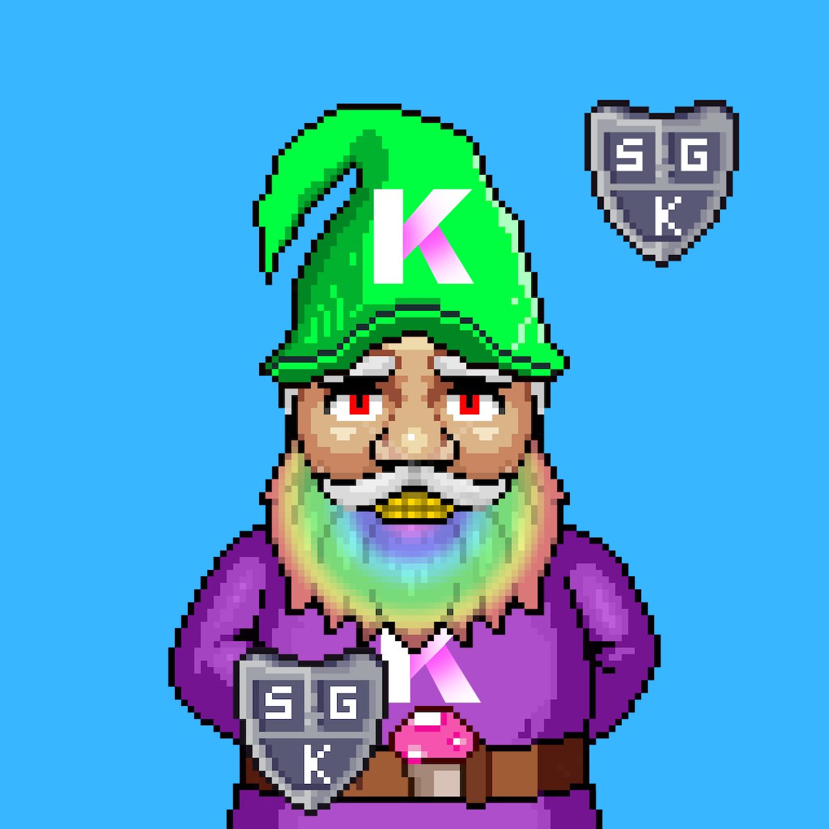 Info about our Gen 0 NFT collection:
1) 128 bit pixel garden gnomes
2) 140+ traits in 11 attribute categories.
3) 1050 NFT collection (1000 for mint, 50 for giveaways)
4) OG roles get 3 mints
5) WL roles get 2 mints
6) Holding Gen 0 gives WL for Gen 1
7) It's a FREE MINT!!! 😍