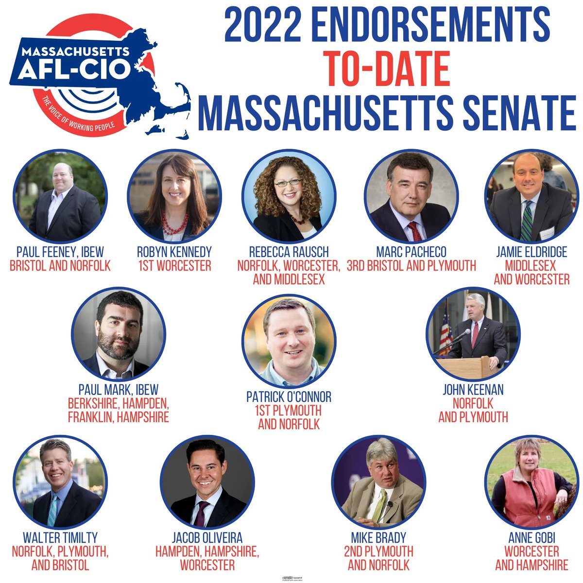 massaflcio's tweet image. When you go to the polls tomorrow, please vote for these State Senate and State House candidates who stand with working people! #mapoli