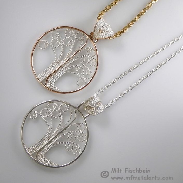 Metalsmith Milt Fischbein @mfmetalarts has been in the studio making lots of beautiful earrings for our upcoming market. His work is mostly made using a technique called filigree, which consists of many twisted silver wires wrapped and soldered together! 🤯
Check out his work,