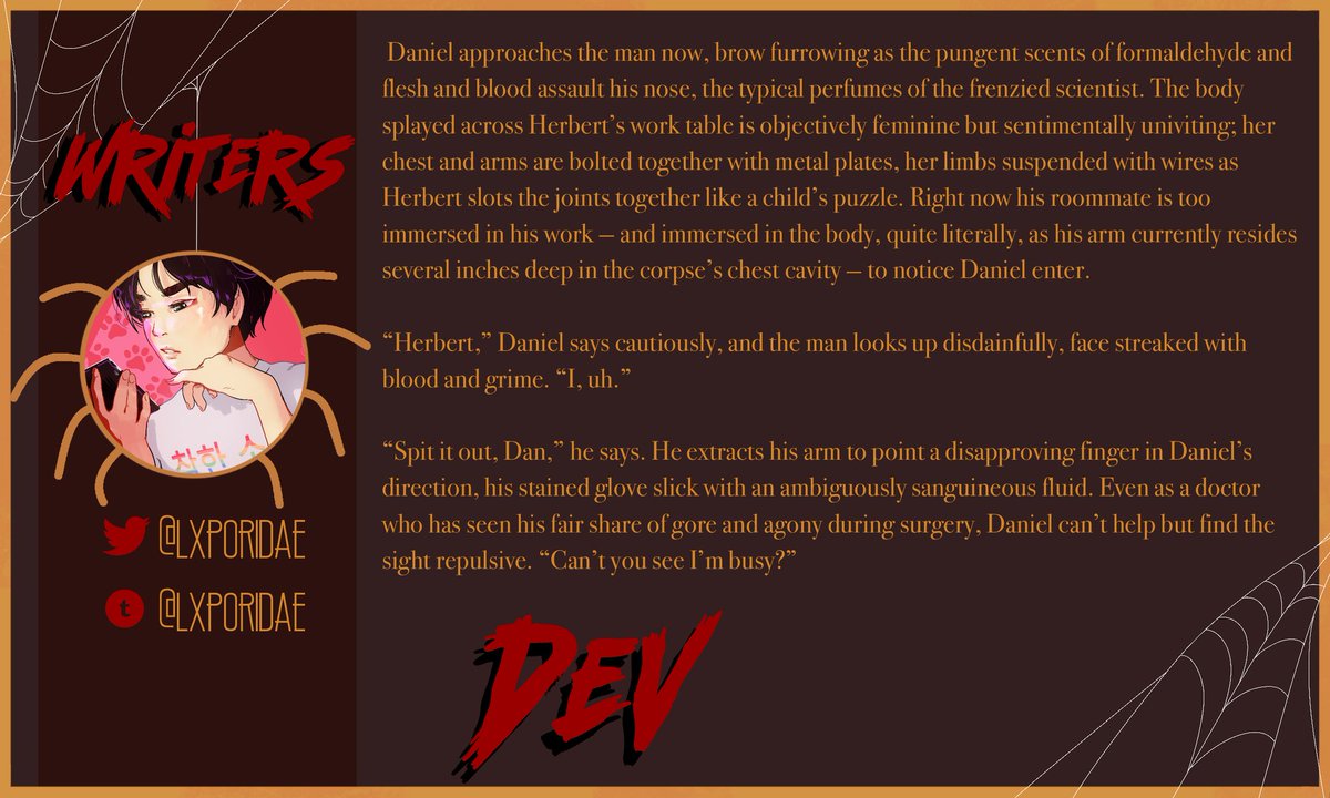 FrightZine's tweet photo. 🕷️Preorders Close TODAY!🕷️

Today is your absolute last chance to snag a copy of our zine! We have five bundles filled to the brim with spooky content! 

🛒 https://t.co/SdS5H2DVzv

Don't forget to follow our amazing writer @lxporidae https://t.co/1xIGWvgvOn
