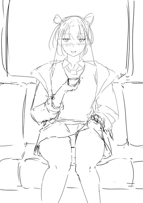 アウトプット練習がてらラフ切ってみたけど、骨盤〜下半身の理解が浅いな…
アタリとる時に胸郭と骨盤のバランスが狂った感じがするのと、骨盤の位置と角度があやふや→股関節の始まりがわからず太ももの奥行き感がイマイチ出てないっぽい 