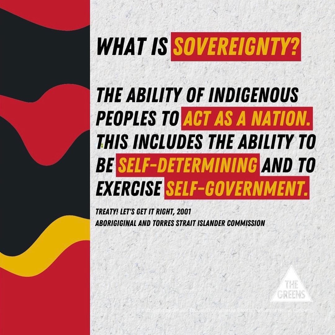 SenatorThorpe's tweet photo. It’s #TreatyTuesday, let’s talk about what Sovereignty and Treaty actually means 👇🏾 https://t.co/8XScieN0r4