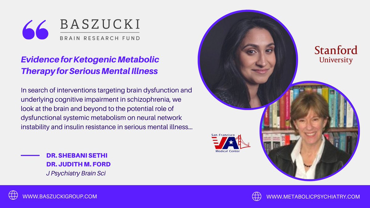 Jan Ellison Baszucki (@janellison) on Twitter photo So proud of this excellent review article on evidence for Ketogenic Metabolic Therapy for Serious Mental Illness from two pioneers in #MetabolicPsychiatry <a href="/ShebaniMD/">Shebani Sethi, MD</a> & Dr. Judith Ford in Journal of Psychiatry & Brain Science. #ketoformentalhealth
jpbs.hapres.com/htmls/JPBS_150… So proud of this excellent review article on evidence for Ketogenic Metabolic Therapy for Serious Mental Illness from two pioneers in #MetabolicPsychiatry <a href="/ShebaniMD/">Shebani Sethi, MD</a> & Dr. Judith Ford in Journal of Psychiatry & Brain Science. #ketoformentalhealth
jpbs.hapres.com/htmls/JPBS_150…