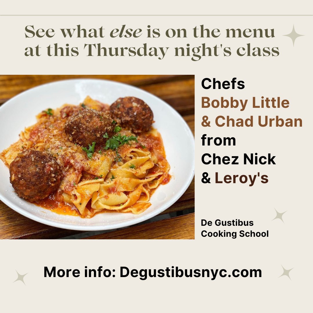 Cooking Class!

WHO: Bobby Little &amp; Chad Urban, chef-partners at Chez Nick, Leroy’s &amp; Little Urban Food &amp; Drink.

WHEN: Thu, Nov 10, 6PM

WHAT: Chefs will be demonstrating techniques they've used to create winning dishes.  

INFO &amp; MENU: bit.ly/3fk6t9G