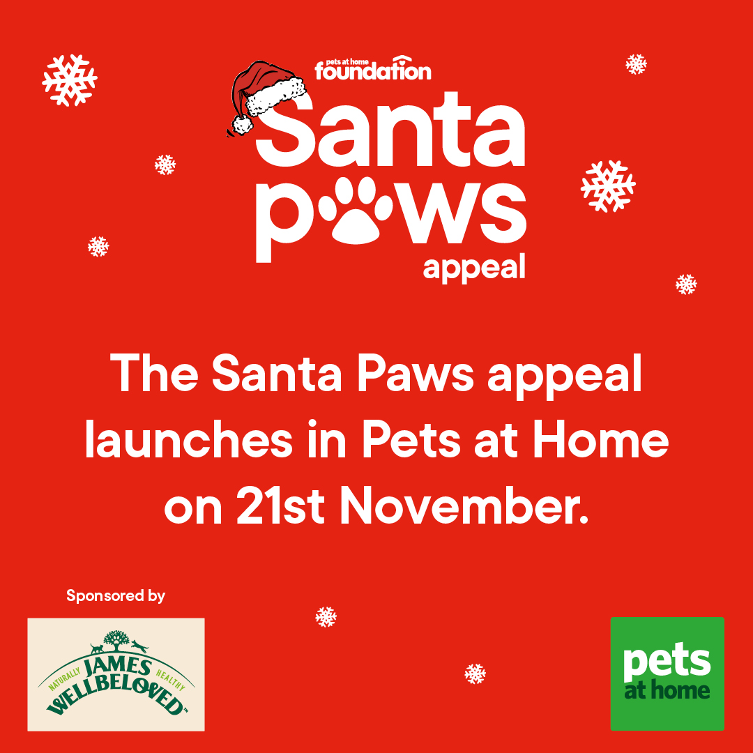 We're coming to our local Pets at Home store (New Malden) to celebrate the annual Santa Paws Appeal. Come and show your suppawt from Thurs 24th to Sun 27th Nov between 10am &amp; 4pm. We'll be fundraising with all proceeds going to our branch of RSPCA. See you there!