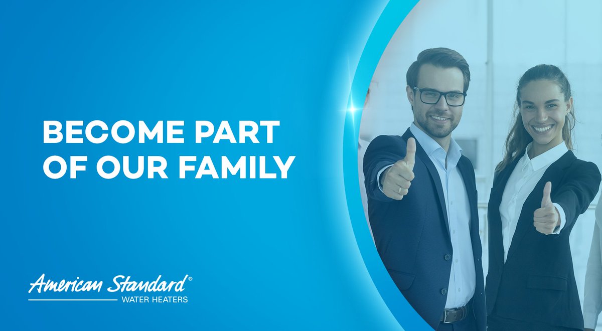 _ASWH's tweet photo. Do you want to be part of the American Standard Water Heaters family? Visit our website and sign up to become one of our qualified distributors. https://t.co/0ev9nx9A8S