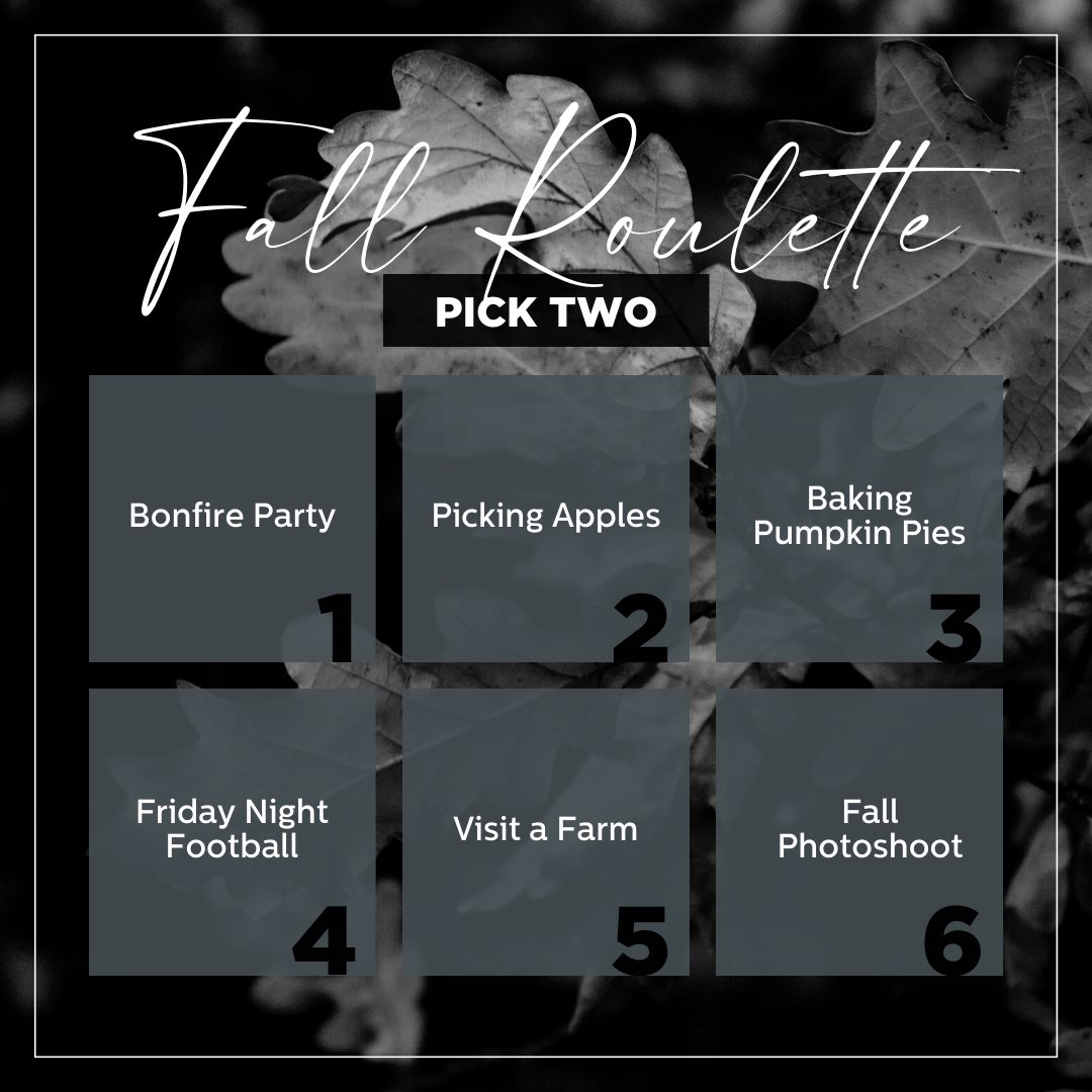 Fall is one of the greatest times of all. Which 2 are you picking?? Comment below! 🎃👇