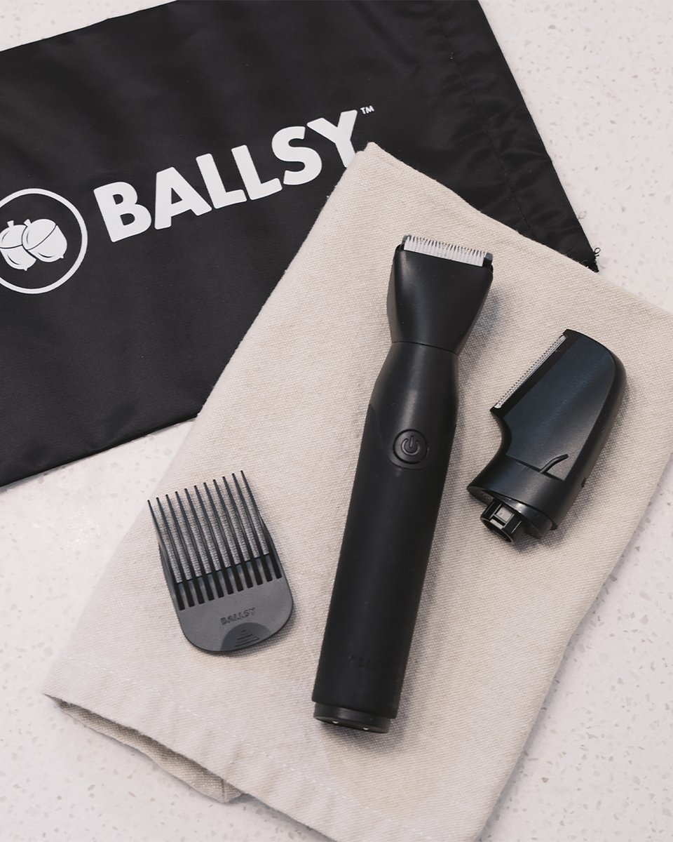 Don’t use the same blade for your body as you would for your boys. Our B2 Trimmer comes with two interchangeable heads to make things a little easier. 

Shop Now: bit.ly/ShopB2TrimmerTW

#ballsy #ballsybrand #liveballsout