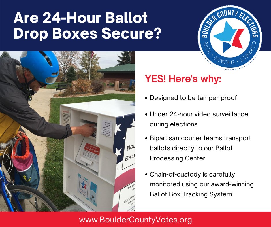 BoCoClerk's tweet photo. Still have that #mailballot at home?
If ready, we'd really like you to get in tonight - Monday! It really helps our ballot processing when voters get their ballots in early - even just the night before!
So get home, get dinner, vote & find a drop box: https://t.co/6T6BnbwtTg https://t.co/yiZ8kLs7Lm
