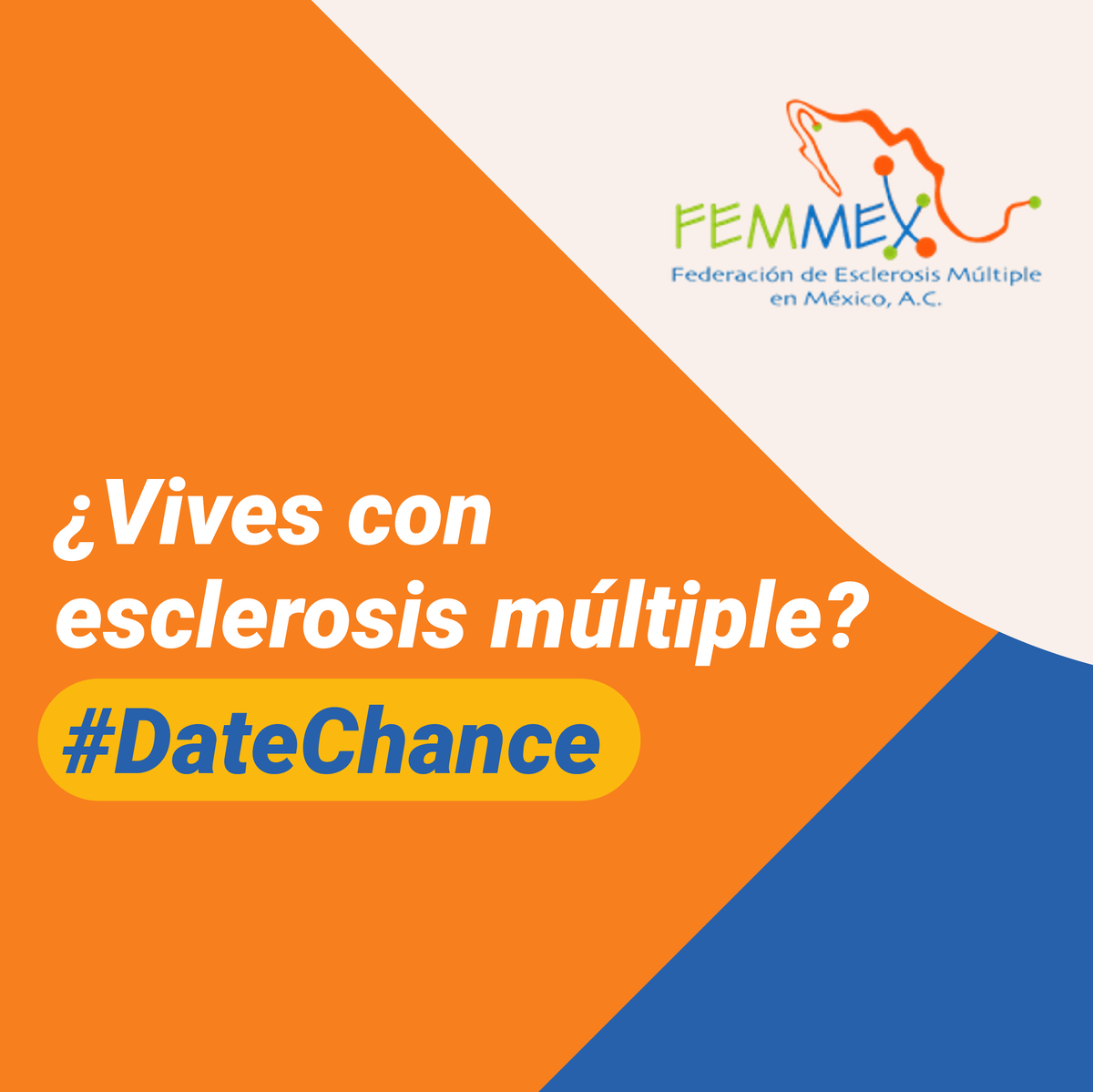 FEMMEXAC's tweet photo. Miedo, dudas e incertidumbre son algunas emociones que se presentan cuando alguien recibe un diagnóstico de #EsclerosisMúltiple. 

Hoy queremos decirte: #DateChance de sentir todas esas emociones, y de unirte a FEMMEX, donde podemos brindarte el apoyo que necesitas. https://t.co/oeHATndDaH