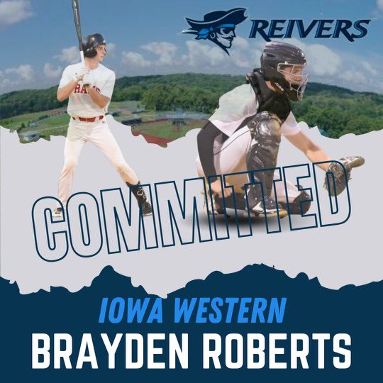 Brayden Roberts (@brayden_rob05) on Twitter photo I am beyond excited to be announcing my commitment to Iowa Western Community College where I will be continuing my academic and athletic journey!I would like to thank my family, friends,teammates,and coaches,who have all helped me get to where I am today!#SailsUp <a href="/ReiverBaseball/">Iowa Western Reivers Baseball</a> I am beyond excited to be announcing my commitment to Iowa Western Community College where I will be continuing my academic and athletic journey!I would like to thank my family, friends,teammates,and coaches,who have all helped me get to where I am today!#SailsUp <a href="/ReiverBaseball/">Iowa Western Reivers Baseball</a>