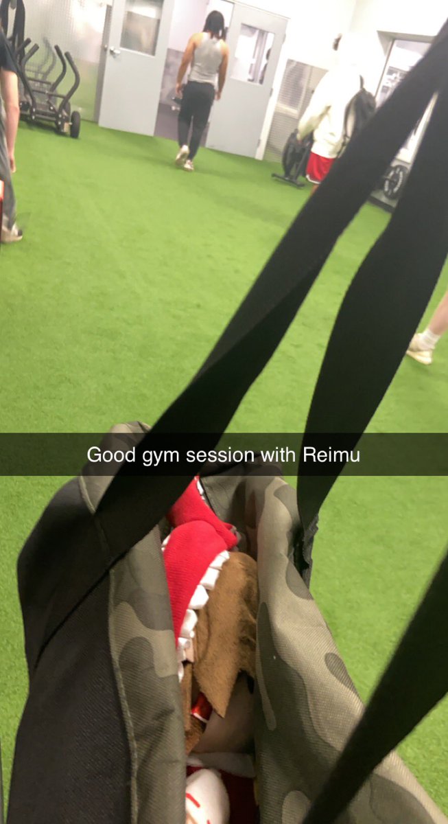 GymWithReimu's tweet image. Reimu and I training for the marines