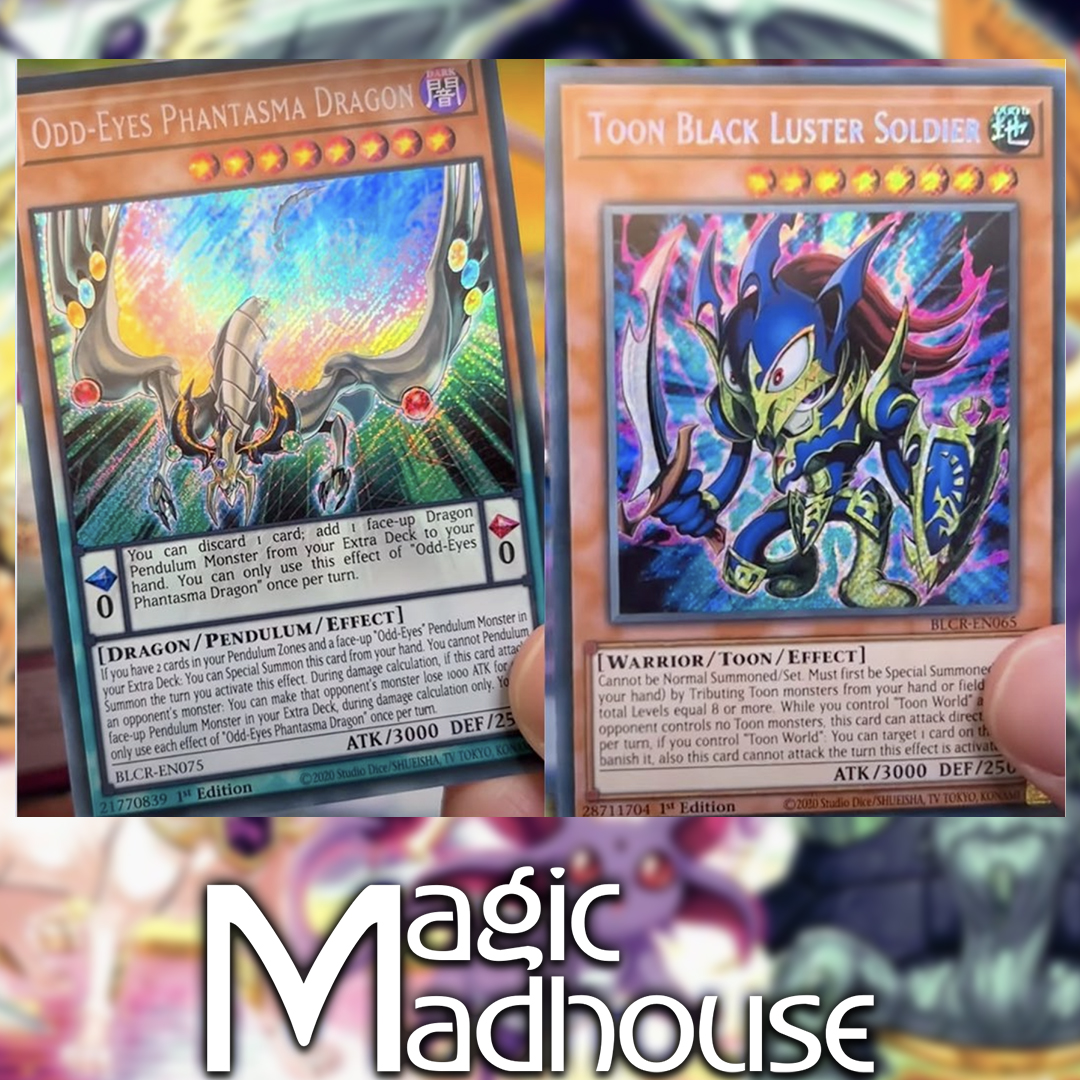 magicmadhouse's tweet photo. Odd-Eyes Phantasma Dragon &amp; Toon Black Luster Soldier from the upcoming Yu-Gi-Oh! Crystal Revenge Set that releases on November 17th. You can pre order the set below 👇🏼

- https://t.co/XQUFTw7zSi 

I'm hoping to see some more toon cards 

#yugioh #ygo #YugiohTCG #CrystalBeasts https://t.co/2stq1lAMDg