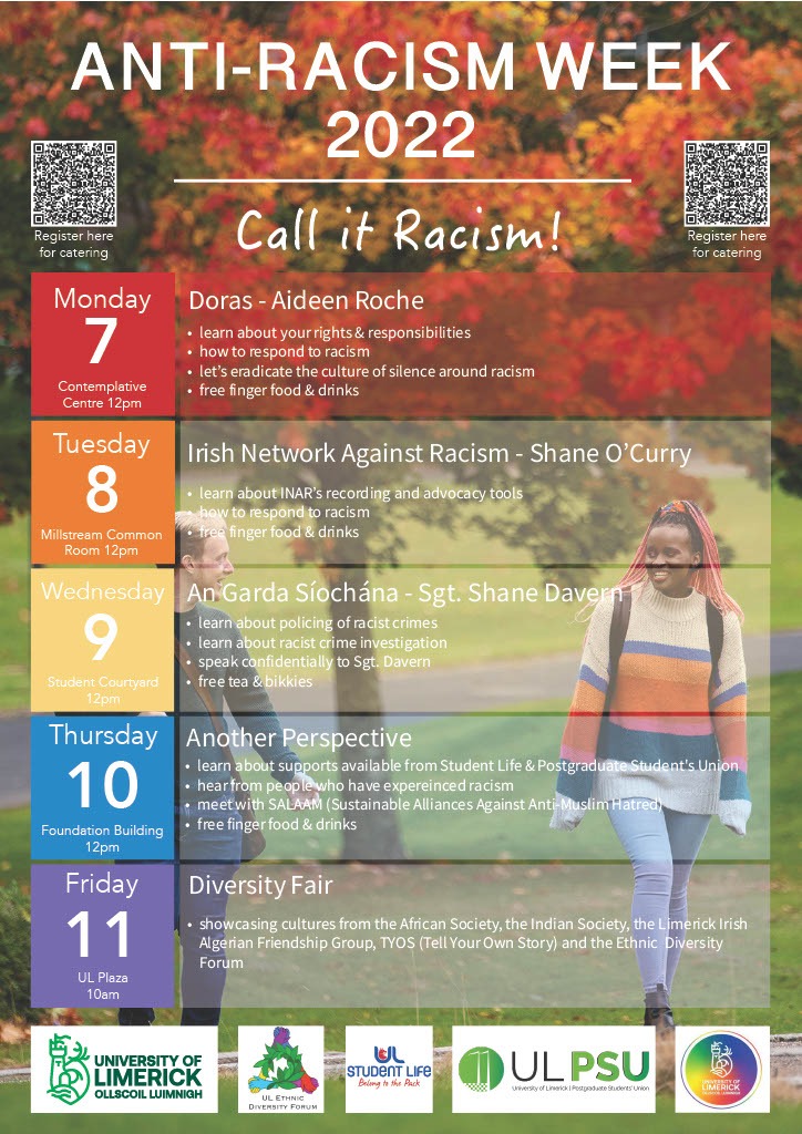 Vivin_4_VP_PSU's tweet photo. Anti-Racism Week in UL from November 7th-11th.
A week long events emphasizing on how to report incidents of racism and educating others on the same.
Let's join hands to alleviate racism and make world a better to live.
Checkout https://t.co/9NHy3Q1oPy
#racism #antiracism https://t.co/ba7062v7gL