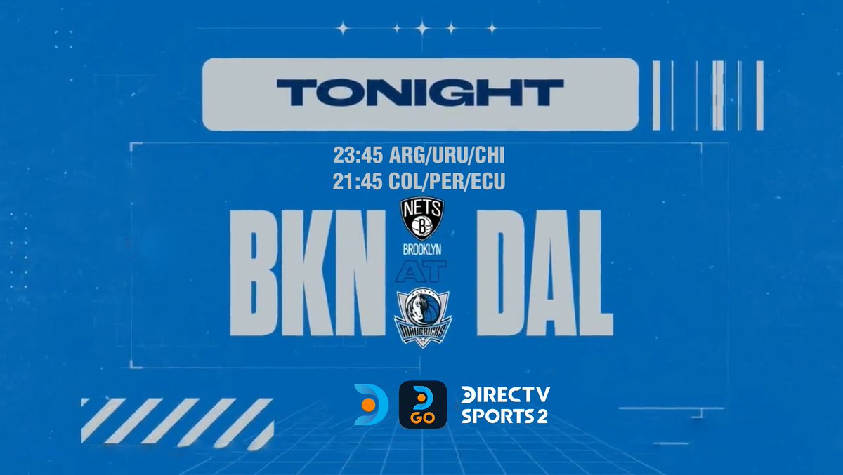 PosteBajo23's tweet photo. 🏀 #NBA | @BrooklynNets (#NetsWorld) vs. @SomosMavs (#MFFL)
🎙️ Relator: @fedetoral
🎙️ Comentarista: @pviola14
📺 @DIRECTVSports 2 (612 SD | 1612 HD)
23:45 🇦🇷🇺🇾🇨🇱
22:45 🇻🇪
21:45 🇨🇴🇵🇪🇪🇨
💻📱 @DGO_Latam
🤳 #NBAenDIRECTV - #ElectionDay - #Election2022
Dale RT 🔃 https://t.co/eHE29hr3QA
