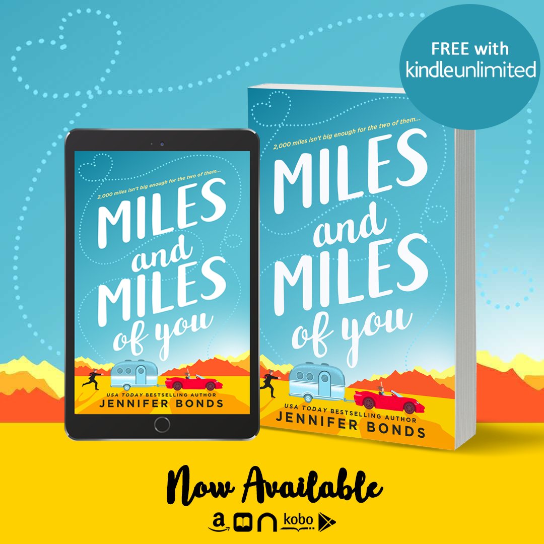 ReadYourWrites's tweet photo. #NewRelease ~ MILES AND MILES OF YOU by Jennifer Bonds https://t.co/t6ziIepI7t #ContemporaryRomance #RomanticComedy #MilesandMilesofYou #TheHarts #EntangledAmara @jbondswrites @entangledpub https://t.co/OXBhyPZ0qJ