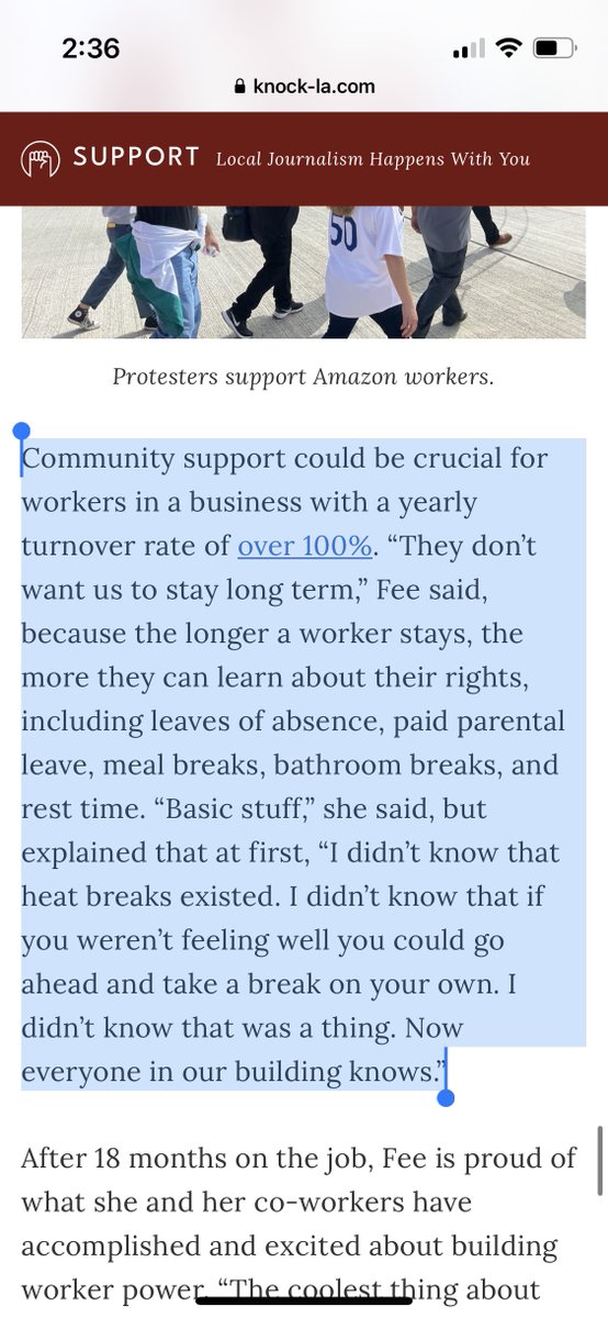 wwunited's tweet photo. Sara Fee spitting 🔥 and FACTS. 

Great article from @KnockDotLA and @hasrra18 about incredible worker organizing @Amazon in the #InlandEmpire

One of Sara's many💎

https://t.co/Fqyt01WUU3 https://t.co/mA3ylou9Y3