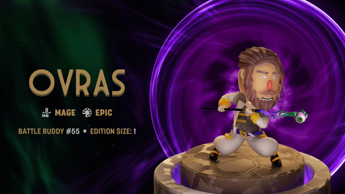 Dropping at 8pm EST tonight!

Our first round of mages! among them is Ovras the Blind. He lost his sight early in life to a hunting accident. His delve into the arcane is solely to restore his own sight.

#Proton $XPR #NFT #NFTs