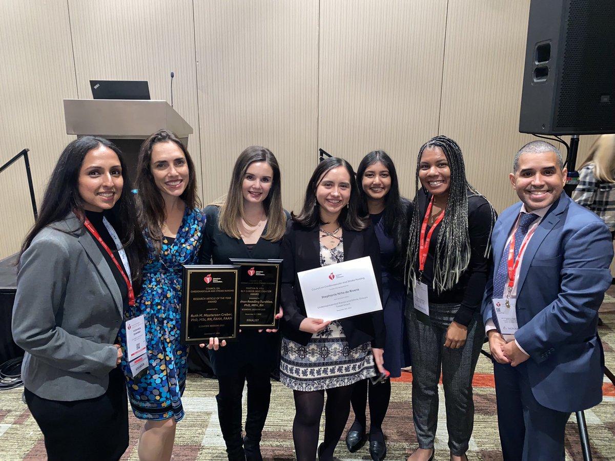 Yashika Sharma, MSN, RN (@yashikash) on Twitter photo First in-person <a href="/AHAScience/">AHA Science</a> conference was a success! Learnt from amazing scientists, presented some of my work, attended <a href="/CVSNHeart/">Cardiovascular and Stroke Nursing</a> dinner, met some friends I had only seen Zoom and got a chance to reconnect with mentors and colleagues :)
<a href="/ColumbiaNursing/">Columbia Nursing</a> #AHA22 #AHA2022 First in-person <a href="/AHAScience/">AHA Science</a> conference was a success! Learnt from amazing scientists, presented some of my work, attended <a href="/CVSNHeart/">Cardiovascular and Stroke Nursing</a> dinner, met some friends I had only seen Zoom and got a chance to reconnect with mentors and colleagues :)
<a href="/ColumbiaNursing/">Columbia Nursing</a> #AHA22 #AHA2022