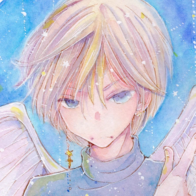 おはようございます!今日はお休み。一段落から一新。これからいろいろ気持ちを立て直してゆきます〜ちょっとアップにしてみましたの天使さん 