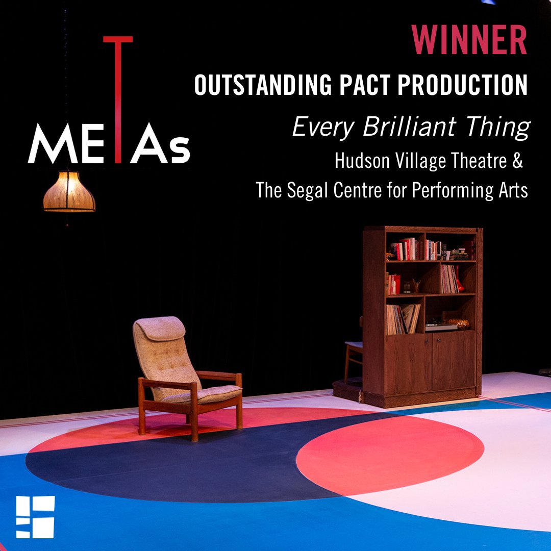 Last night at the <a href="/METAsMTL/">METAsMTL</a> 2022 ceremony, we had the honour of receiving two awards! 

MAZEL TOV to Daniel Brochu and the entire team behind our co-production of Every Brilliant Thing with Hudson Village Theatre 👏
