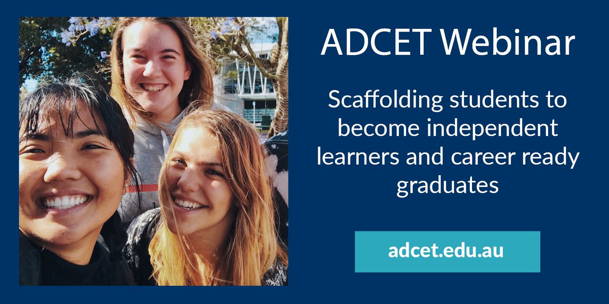 adcet_edu_au's tweet photo. Coming up tomorrow! ADCET Accessibility in Action Award winners @latrobe AccessAbility &amp; Inclusion empower students to manage their studies &amp; pursue their careers of choice.

In this webinar, Julie Kiroluch will share insights into the progressive program: https://t.co/FfoKe3WWNq https://t.co/uxm1oElINi