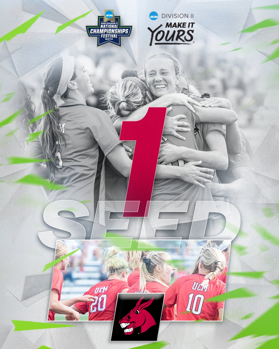 NCAA Division II (@ncaadii) on Twitter photo Representing the Central Region as the No. 1 seed, <a href="/UCM_Soccer/">Jennies Soccer</a>!
#D2WSOC | #MakeItYours Representing the Central Region as the No. 1 seed, <a href="/UCM_Soccer/">Jennies Soccer</a>!
#D2WSOC | #MakeItYours