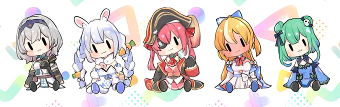 ぬいぐるみぽいホロシリーズ3期生まとめ #ノエラート #ぺこらーと #マリンのお宝 #しらぬえ #絵クロマンサー 