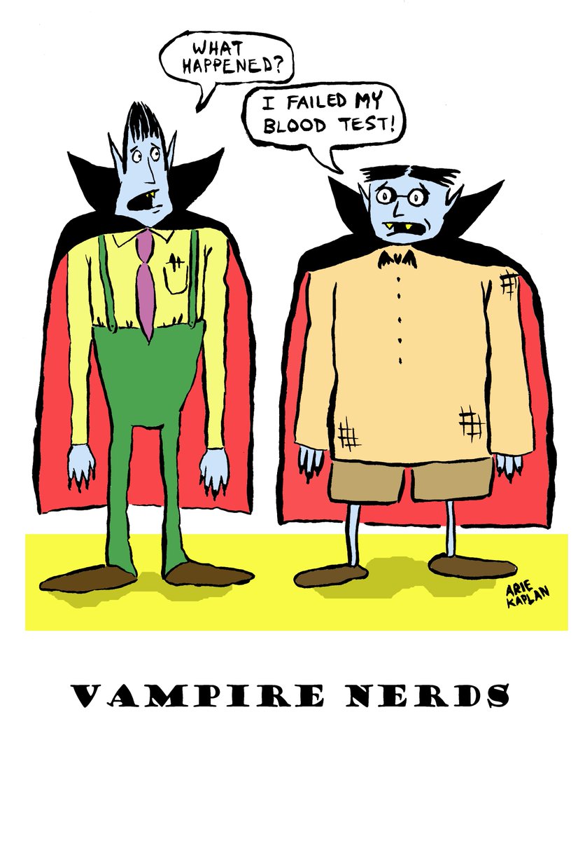 ariekaplan (@ariekaplan) on Twitter photo What’s my favorite kind of vampire? Read my latest blog post & find out: ariekaplan.com/my-favorite-ki… <a href="/yaytime/">Dave Roman</a> #DaveRoman #ChrisDuffy #NickelodeonMagazine #Halloween #happyhalloween2022 #HappyHalloween #Halloween2022 #TrickorTreat #Vampires #Cartoons #GagCartoons #OnePanelGagCartoons What’s my favorite kind of vampire? Read my latest blog post & find out: ariekaplan.com/my-favorite-ki… <a href="/yaytime/">Dave Roman</a> #DaveRoman #ChrisDuffy #NickelodeonMagazine #Halloween #happyhalloween2022 #HappyHalloween #Halloween2022 #TrickorTreat #Vampires #Cartoons #GagCartoons #OnePanelGagCartoons