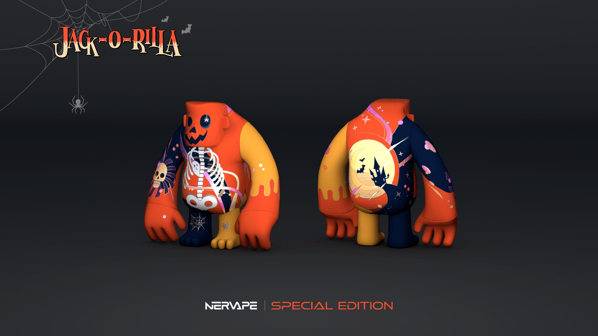 Nervapes's tweet photo. 1/3

👻 Boo! Hunt for treasures! 👻
Nervape Halloween Meme Campaign
It's time to show your creativity!

🏆 10 Special Edition Nervapes ( 👻 Jack-o-rilla )
📆 Oct 31 - Nov 6

🧵 https://t.co/yqb0KcfjGx