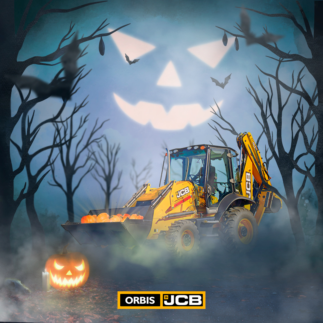 orbisjcb's tweet photo. Trick or treat, there’s never been a better time to treat yourself to a new JCB!

Happy Halloween everybody! 🎃

#backhoe #loader #excavator #happyhalloween #halloween #trickortreat #jcbmachines #orbisjcb #construction #equipment #heavyequipment https://t.co/REIukJY42w