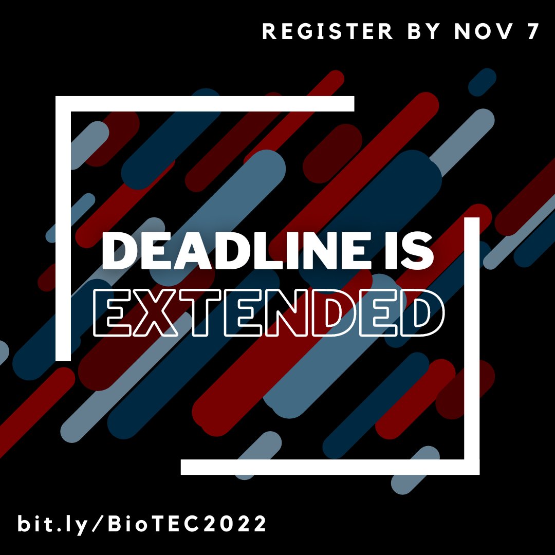 thisisbiotec's tweet photo. 📢 In-person registration deadline EXTENDED to Nov 7th

📅 Nov 19 (9 am - 7 pm ET)
🗺️ Courtyard by Marriott Toronto Downtown  
📝 Register to attend in-person or virtually at: https://t.co/rcaMJEYjuc https://t.co/6sycJOFjlw