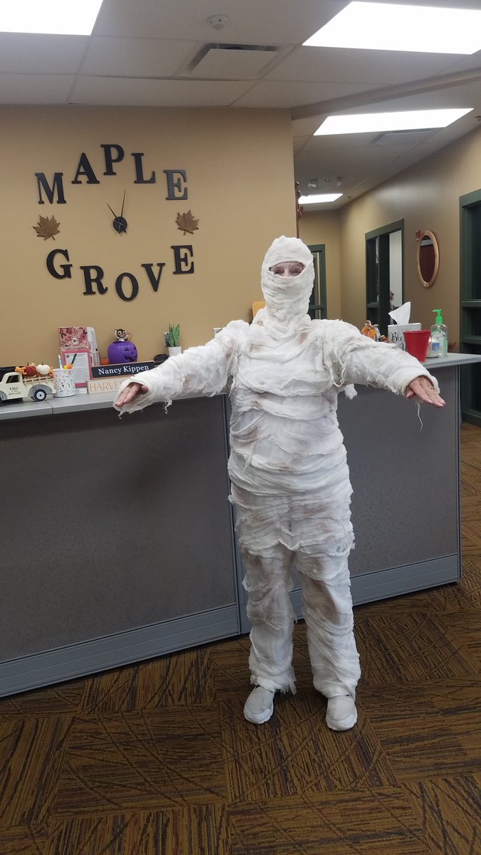 Our Maple Grove staff are in the Hallowen spirit.  #happyhalloween