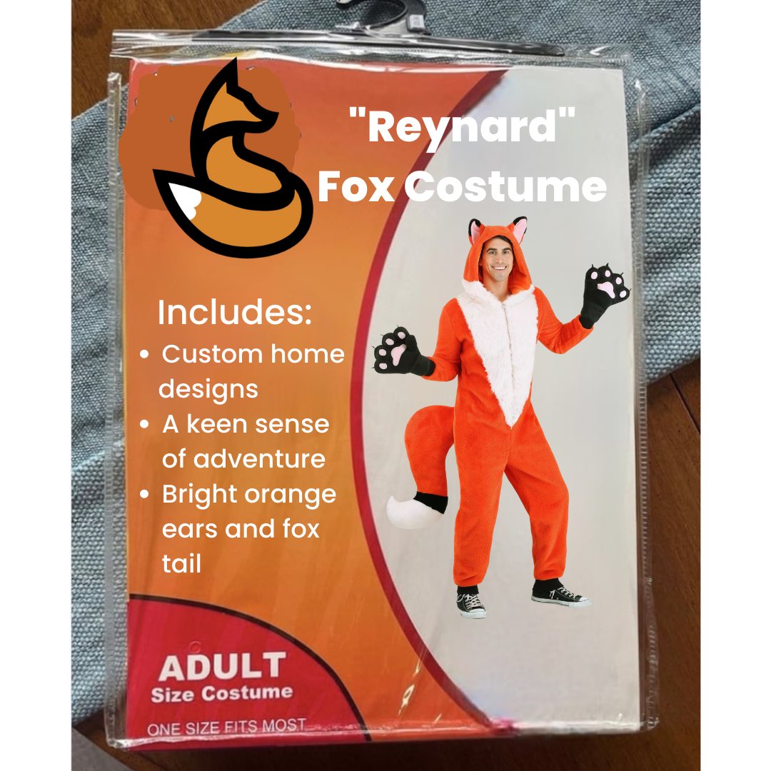 DesignsReynard's tweet photo. 🦊🎃Happy Halloween from your friends at Reynard Architectural Designs! #halloween #fox #customhomedesigns https://t.co/xr9kOmk7sm