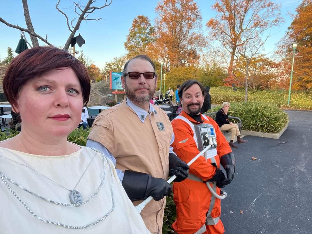 starwarsindiana's tweet image. Dathomir Squad of @Bloodfin Garrison and @mosespabase at the @meskerparkzoo for the final weekend of Boo at the Zoo!