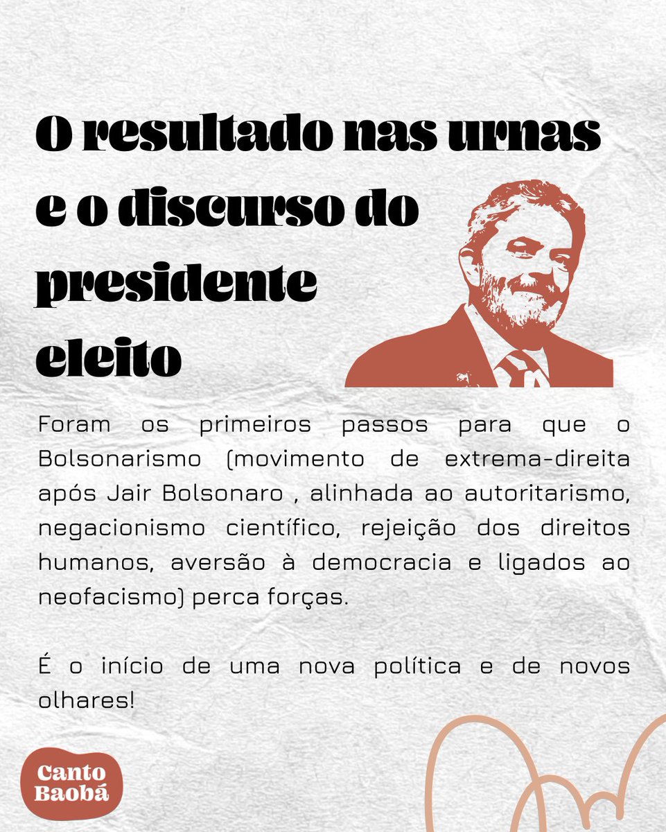 Cantobaoba's tweet photo. Nossa mensagem de hoje vem com muito afeto e esperança ❤️
#eleicoes2022 #cantobaoba #democracia #saudemental #saudeintegral #diversidade https://t.co/HLAEmbzTlE